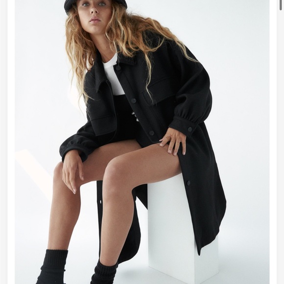 Zara Wool blend long shirts - Picture 3 of 12